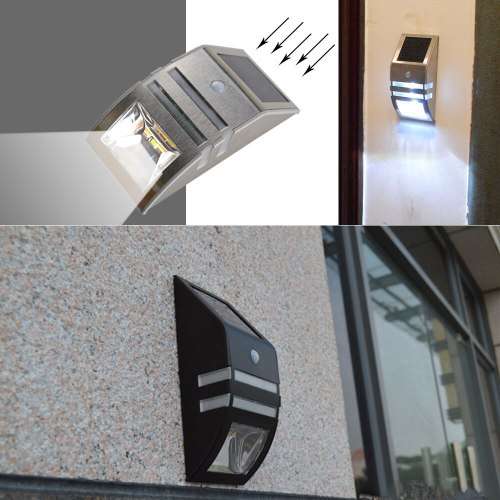 *ONLY 8 TO GO* EXCELLENT QUALITY STAINLESS STEEL SOLAR OUTDOOR WALL LIGHT (AWESOME & HASSLE FREE)