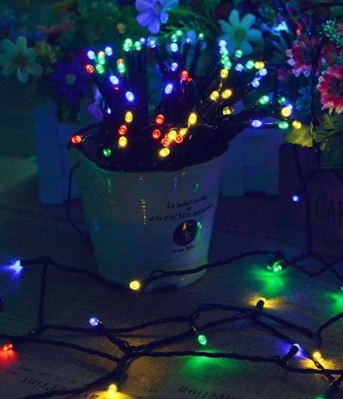 * 16 TO GO* 16 LED SOLAR FAIRY LIGHTS MULTI