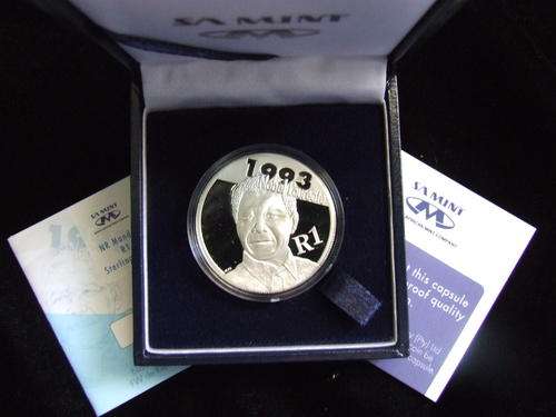 2007 PROTEA PROOF SILVER R1 NELSON MANDELA