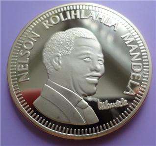 NELSON MANDELA 10 YEARS OF FREEDOM GOLD PLATED MEDALION!!!!!!!!!!!!!!!!!!