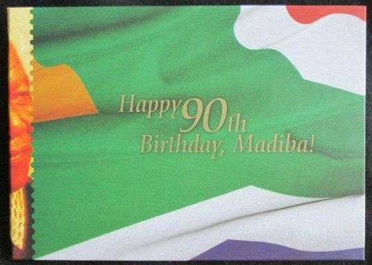 HAPPY 90 th BIRTHDAY MADIBA HARD COVER BOOKLET VERY COLLECTABLE