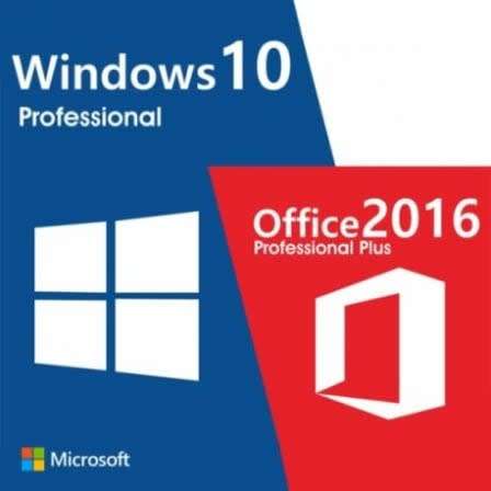 WINDOWS 10 PRO + MS OFFICE PRO PLUS 2016 COMBO DEAL 32 and 64 Bit