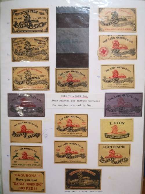 Antique/Vintage South African Matchbox Label Collection - 1887
