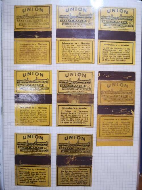 Antique/Vintage South African Matchbox Label Collection - 1887