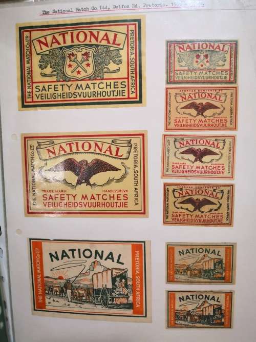 Antique/Vintage South African Matchbox Label Collection - 1887