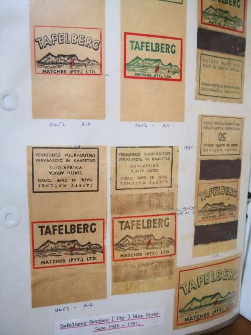 Antique/Vintage South African Matchbox Label Collection - 1887