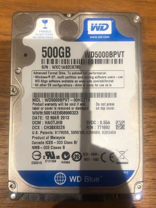 WD 500gb