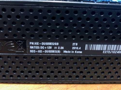 External 3.5" 2Tb harddrive
