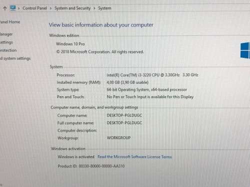 Shuttle mini PC XH61V, I3, wifi, 4gb ram, 500gb harddrive