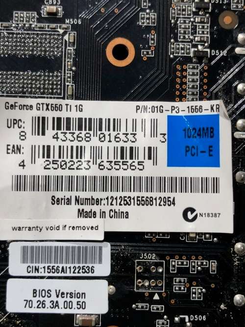 Evga GTX 550TI Working 100%