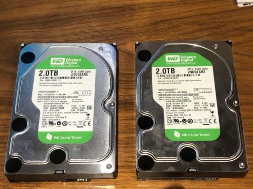 Western Digital 2TB Green Sold as a pair of 2