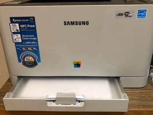 Samsung C410W color laser printer read description