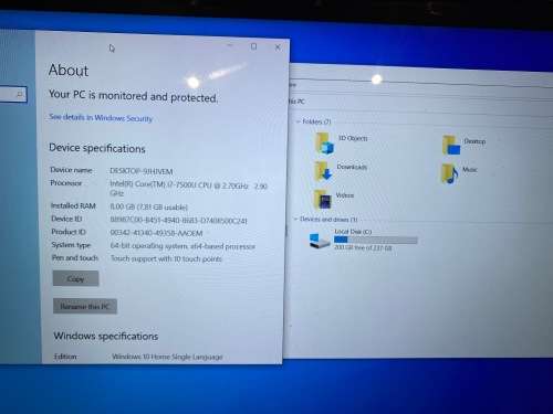 TOUCH SCREEN LENOVO IDEAPAD YOGA 710-14iKB*CORE i7-7500U*2.70GHZ*8 GB RAM*256 GB SSD*14` PLEASE READ