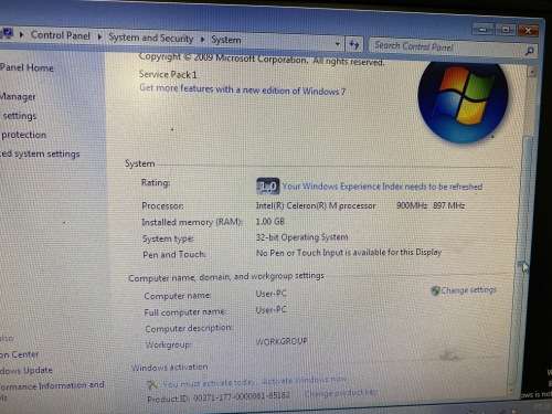 Asus EEPC 7` laptop celeron,1gb ram