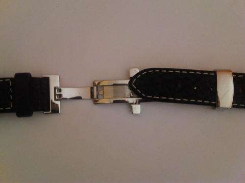 leather strap with folding buckle