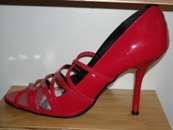 Lovely Ladies Plum Shoe - Red