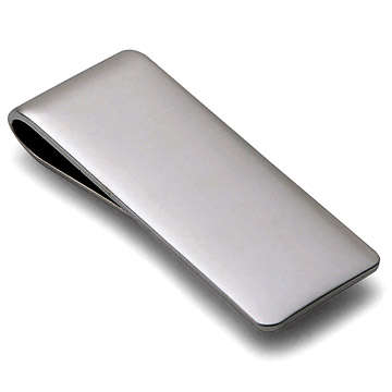 METAL MONEY CLIP, GERMAN DESIGN, SATIN TEXTURE,