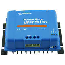 Victron 75V/50A 12V/24V DC MPPT solar charge regulator.
