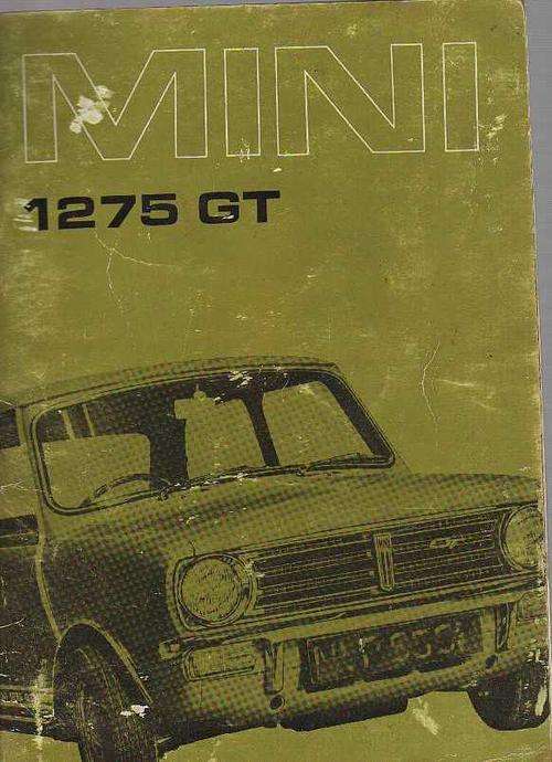 MINI 1275 GT HANDBOOK  (1970)