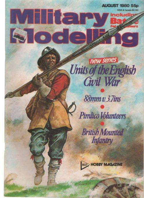 MILITARY MODELLING MAGAZINE, AUGUST 1980 (HOBBY MAGAZINE)