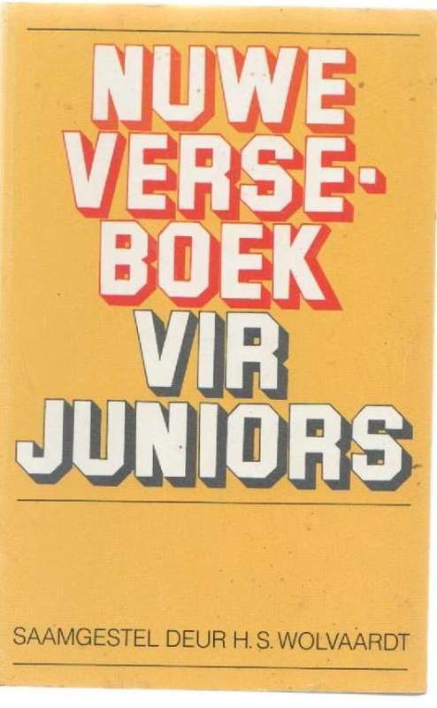 NUWE VERSEBOEK  VIR JUNIORS - H S WOLVAARDT (2 DE DRUK 1996)