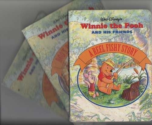 THREE HARD COVER WINNIE THE POOH BOOKS, WALT DISNEY (1994) - A A MILNE