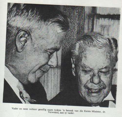 WILHELM JOHANNES VERWOERD - MEV S A JOUBERT VERWOERD (1965)