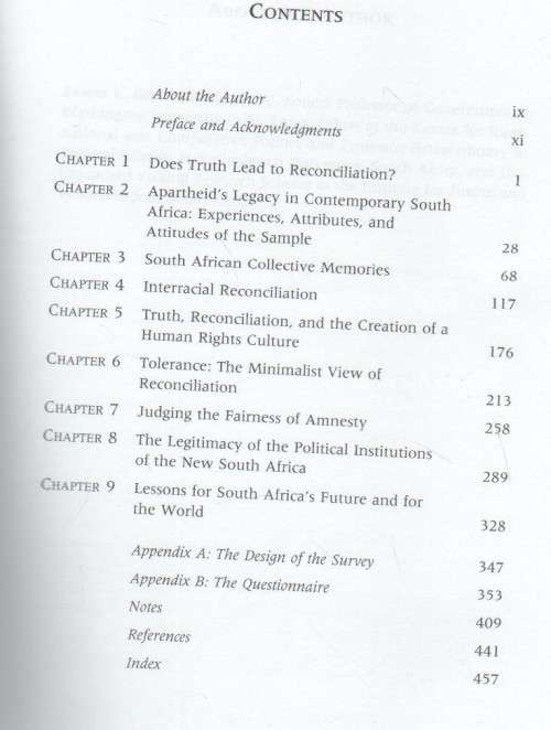 OVERCOMING APARTHEID, CAN TRUTH RECONCILE A DIVIDED NATION? - JAMES L GIBSON (2004)