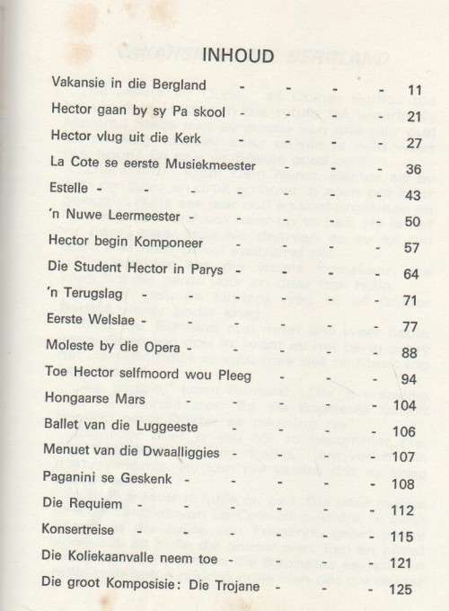 HECTOR BERLIOZ, MY GROOTMEESTERS REEKS - ANNA S DU RAAN (1969)