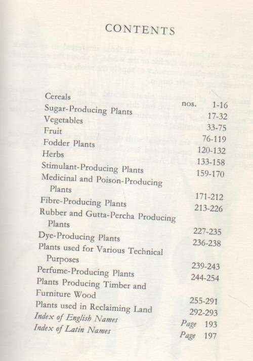 PLANTS THAT FEED AND SERVE US - ELSE HVASS (1973)