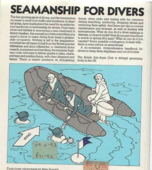 SEAMANSHIP FOR DIVERS, THE BRITISH SUB=AQUA CLUB  (1990)