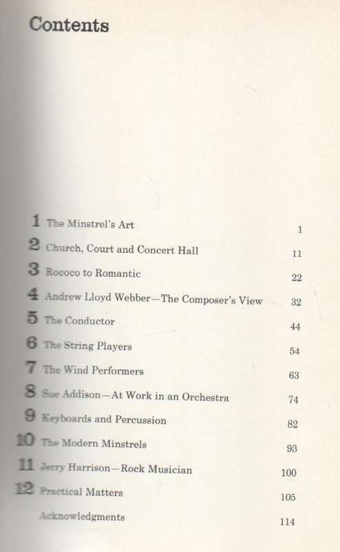 THE PERFORMING WORLD OF THE MUSICIAN , WITH PROFILE OF ANDREW LLOYD WEBBER - CHRISTOPHER HEADINGTON