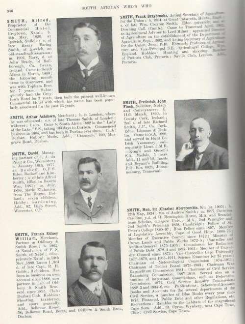 SOUTH AFRICAN WHO'S WHO AND BUSINESS 1915