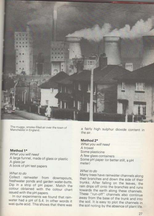 EXPERIMENTS ON AIRPOLLUTION - D I WILLIAMS AND D ANGLESEA (1978)