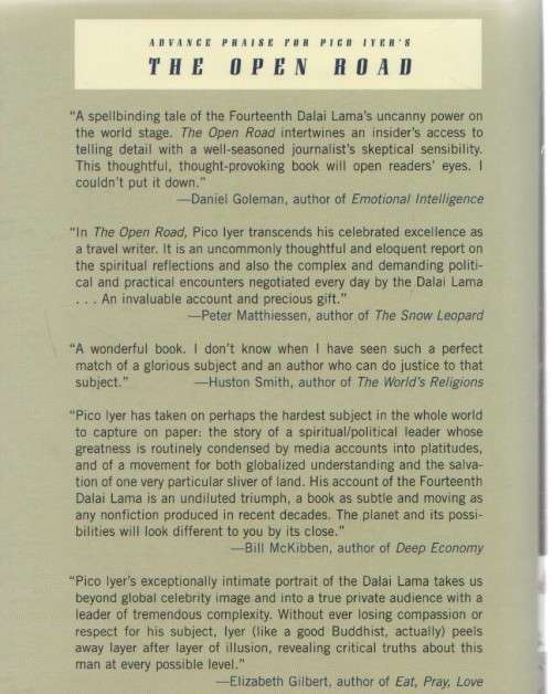 THE OPEN ROAD, THE GLOBAL JOURNEY OF THE 14TH DALAI LAMA - PICO IYER