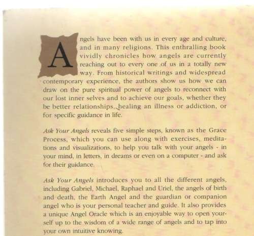 ASK YOUR ANGELS - ALMA DANIEL, TIMOTHY WYLLIE & ANDREW RAMER (2002)