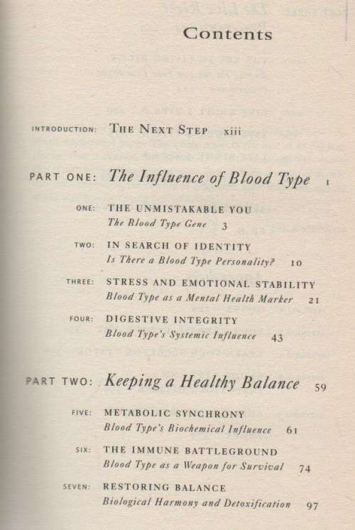 LIVE RIGHT FOR YOUR TYPE - DR PETER J D'ADAMO  (2002)
