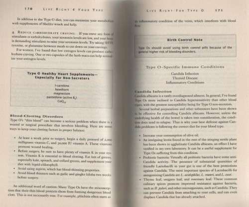LIVE RIGHT FOR YOUR TYPE - DR PETER J D'ADAMO  (2002)
