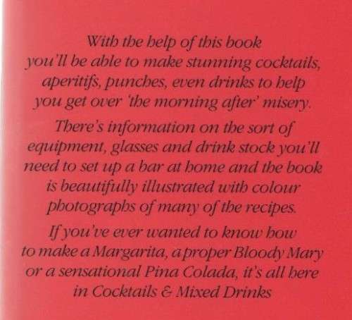 COCKTAILS AND MIXED DRINKS - EDDIE TIRADO (1 ST PUBLISHED 1984)