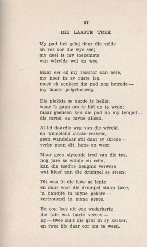 DIE VLAKTE EN ANDER GEDIGTE - JAN F E CELLIERS (1946)