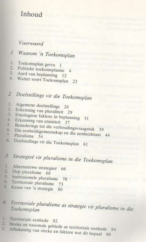 TOEKOMSPLAN SUID-AFRIKA, 'N BASIS VIR DIALOOG - P ROELF BOTHA (1 STE UITGAWE 1978)