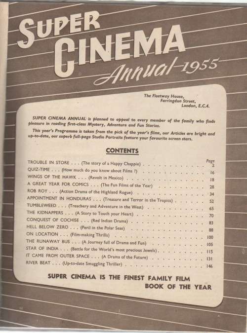 SUPER CINEMA, ANNUAL 1955