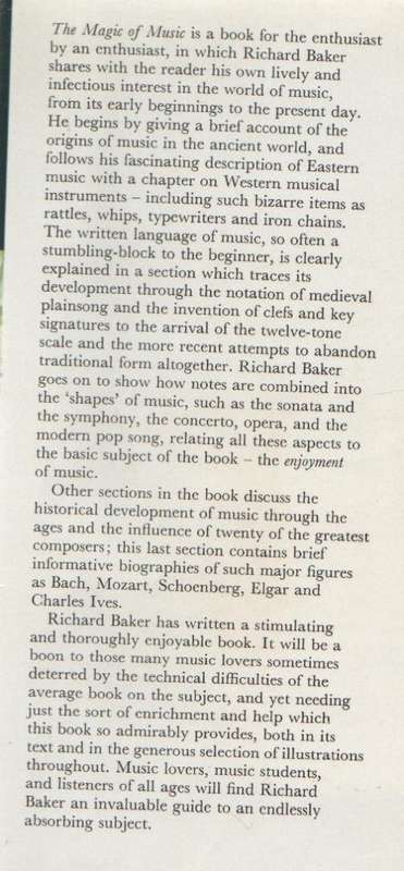 THE MAGIC OF MUSIC - RICHARD BAKER (1975)