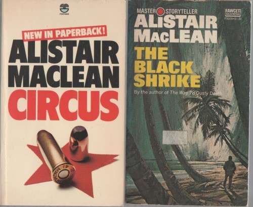 FIVE PAPERBACKS BY THE AUTHOR ALISTAIR MACLEAN Batch one