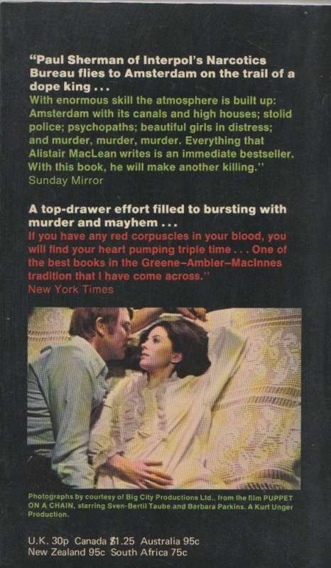 FIVE PAPERBACKS BY THE AUTHOR ALISTAIR MACLEAN Batch one