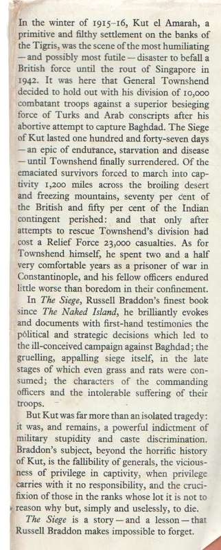 THE SEIGE - RUSSELL BRANDDON (1 ST PUBLISHED 1969)