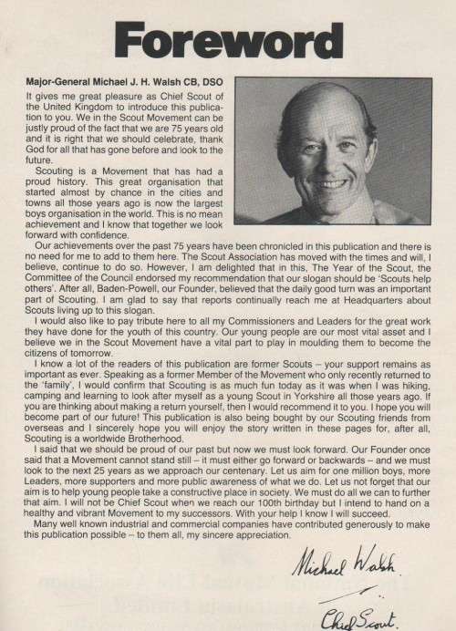 75 years of Scouting, a History of the Scout Movement in words and pictures (1982)