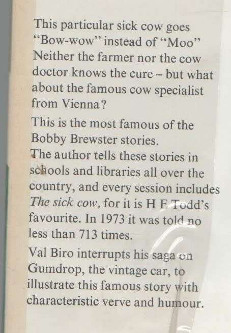 THE SICK COW - H E TODD AND VAL BIRO (1974)