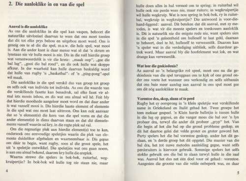 PATROON VIR RUGBY - PROF DR D H CRAVEN (1 STE DRUK 1974)