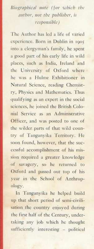 BRITANNIA WAIVES THE RULES - A T CULWICK  (1963)